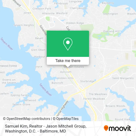Samuel Kim, Realtor - Jason Mitchell Group map