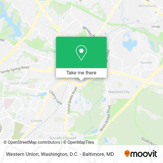 Western Union map