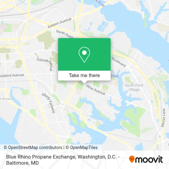 Blue Rhino Propane Exchange map