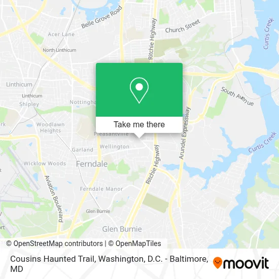 Cousins Haunted Trail map