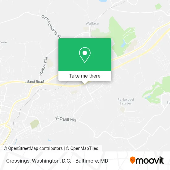 Crossings map