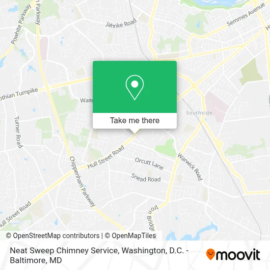 Neat Sweep Chimney Service map
