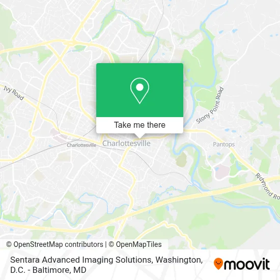 Sentara Advanced Imaging Solutions map