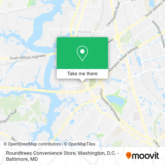 Roundtrees Convenience Store map