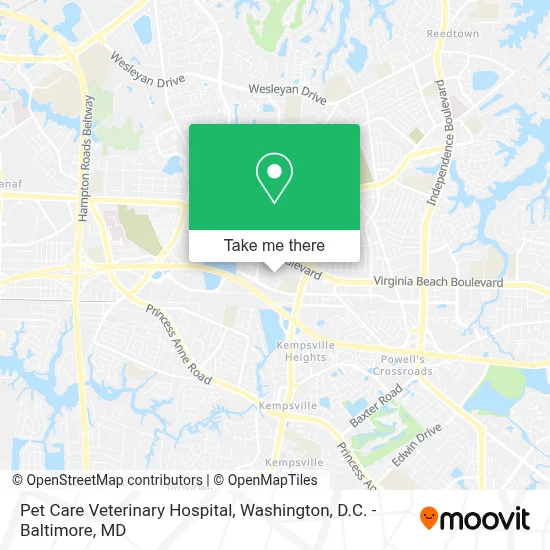 Pet Care Veterinary Hospital map