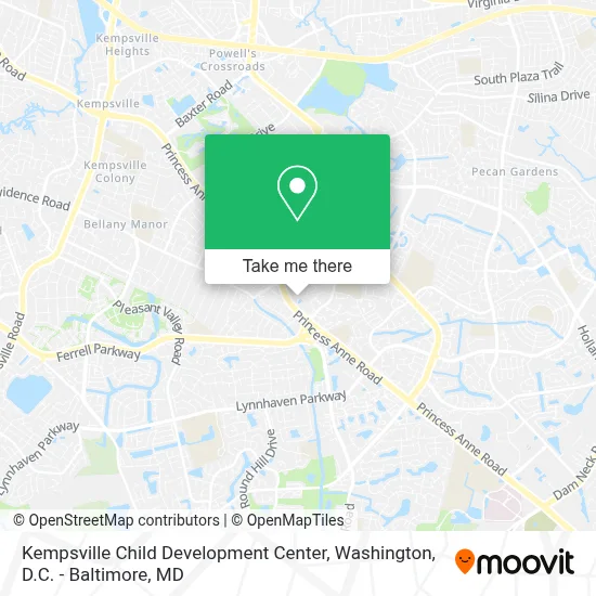 Kempsville Child Development Center map