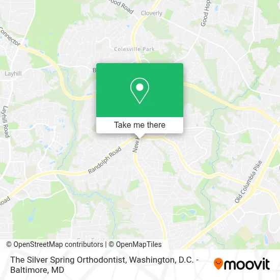 The Silver Spring Orthodontist map