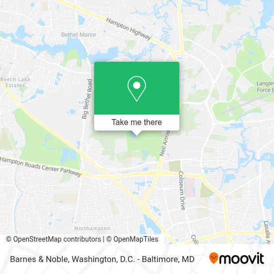 Barnes & Noble map
