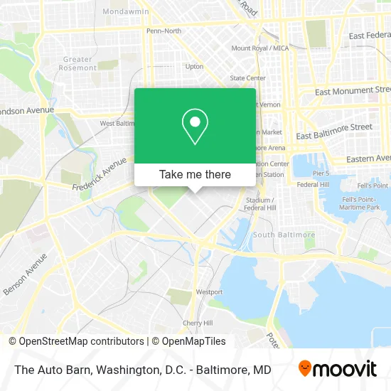 The Auto Barn map