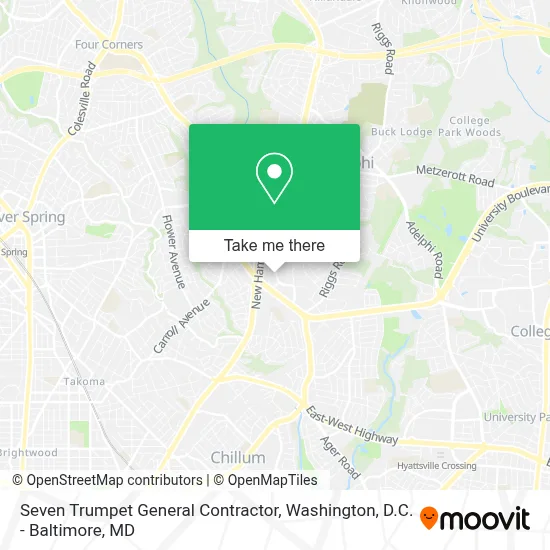 Seven Trumpet General Contractor map