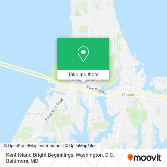 Kent Island Bright Beginnings map
