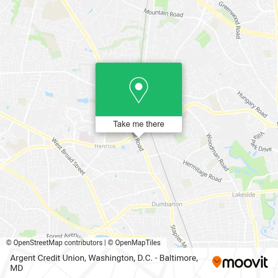 Argent Credit Union map