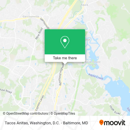 Tacos Anitas map