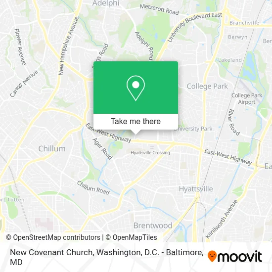 New Covenant Church map