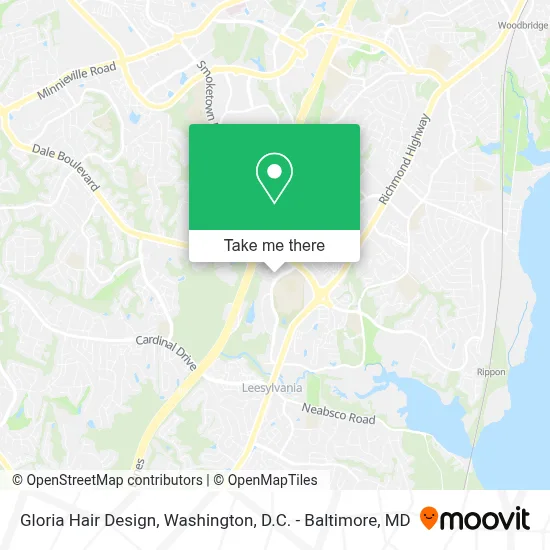 Gloria Hair Design map