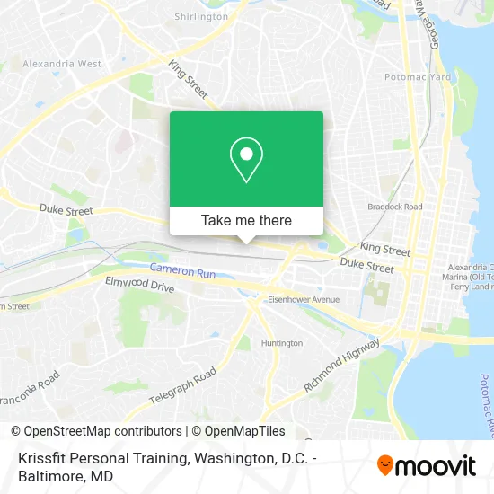Krissfit Personal Training map