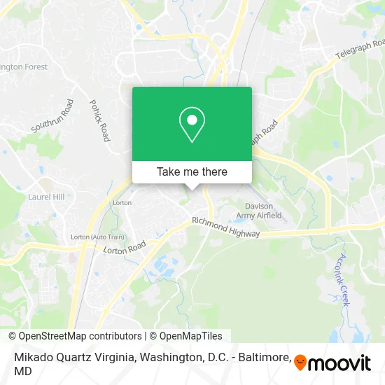 Mikado Quartz Virginia map