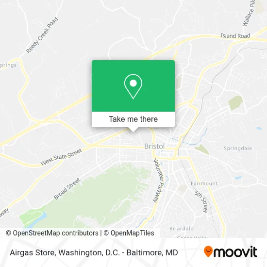 Airgas Store map