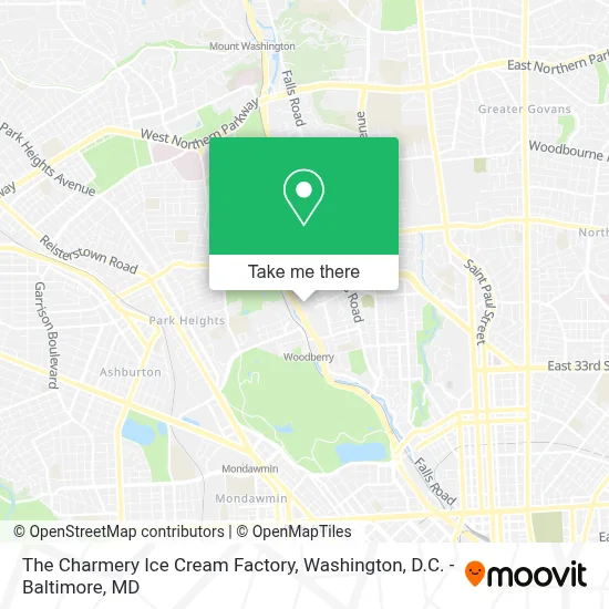 The Charmery Ice Cream Factory map