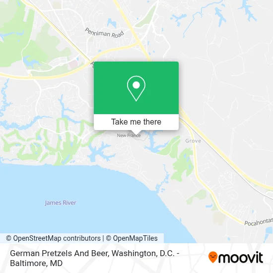 German Pretzels And Beer map