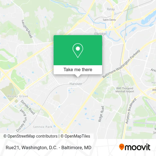 Rue21 map