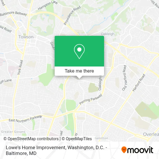Lowe's Home Improvement map