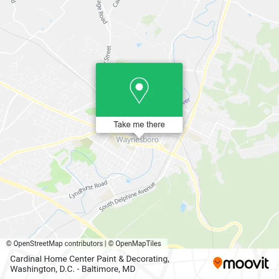 Cardinal Home Center Paint & Decorating map