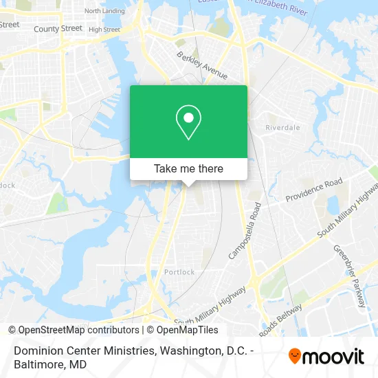 Dominion Center Ministries map