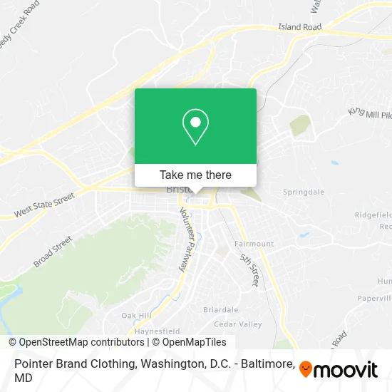 Pointer Brand Clothing map