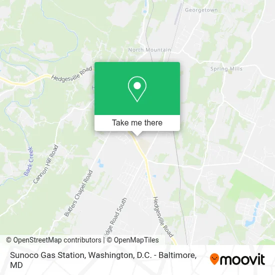 Sunoco Gas Station map