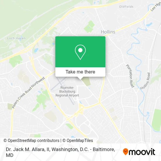Dr. Jack M. Allara, II map