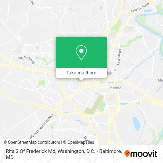 Rita’S Of Frederick Md map