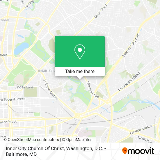 Inner City Church Of Christ map