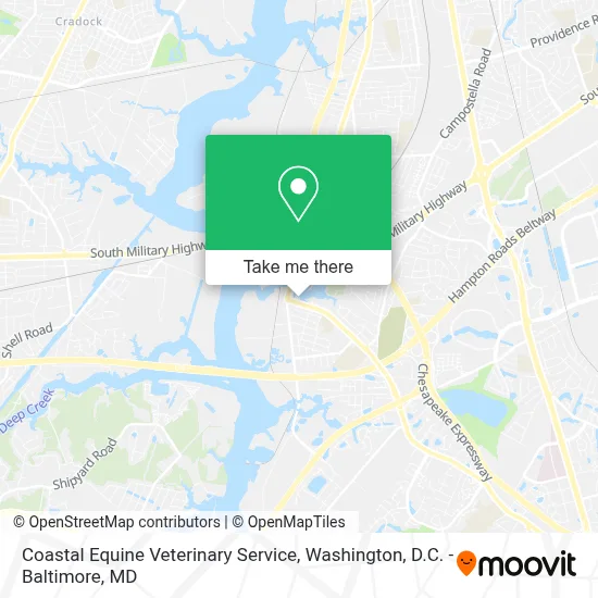 Coastal Equine Veterinary Service map