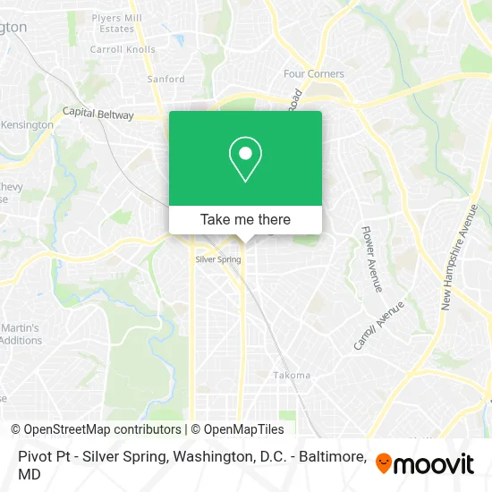 Pivot Pt - Silver Spring map