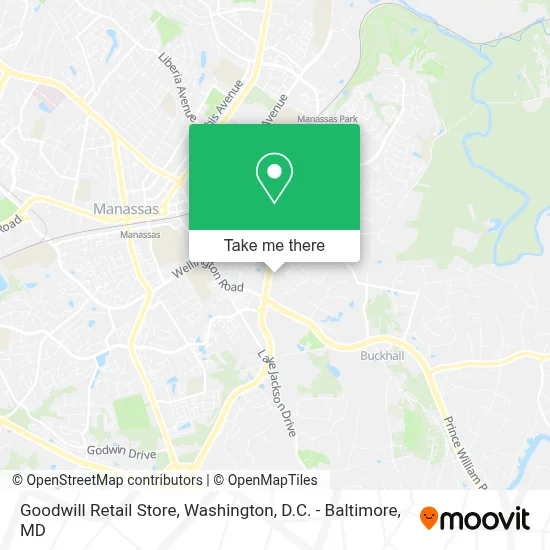 Mapa de Goodwill Retail Store