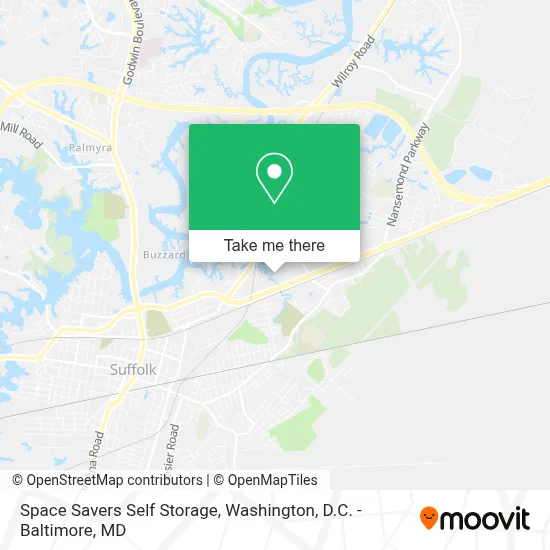 Space Savers Self Storage map