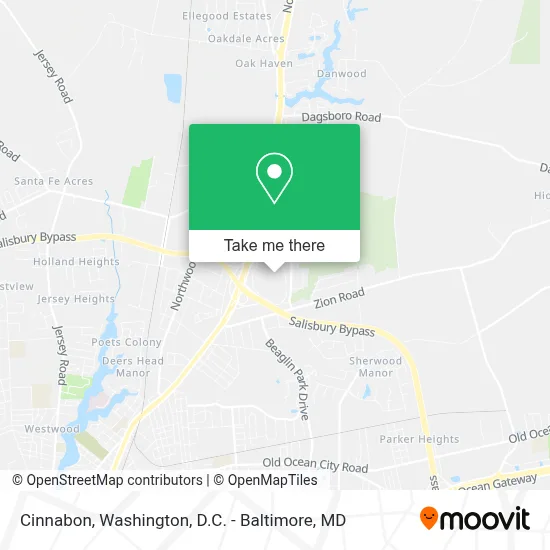 Cinnabon map