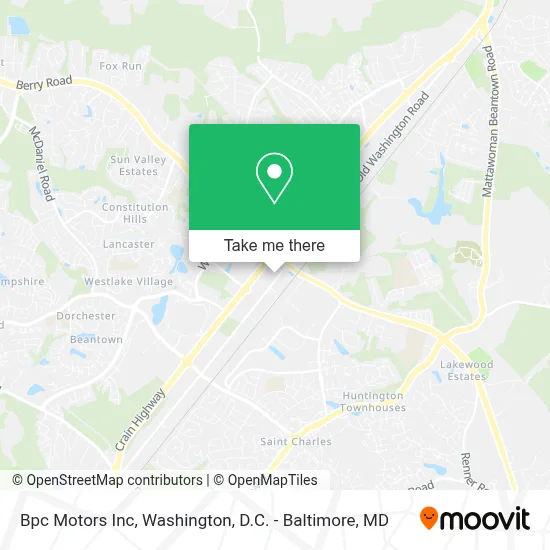 Bpc Motors Inc map
