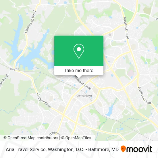 Aria Travel Service map