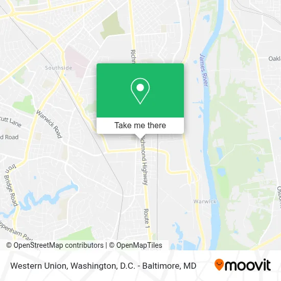 Western Union map