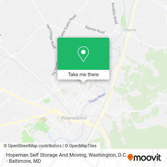 Hopeman Self Storage And Moving map