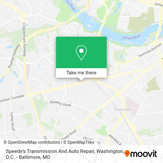Speedy's Transmission And Auto Repair map