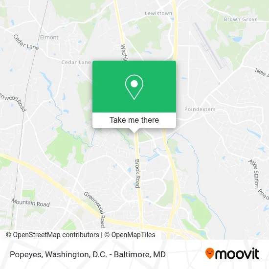 Popeyes map