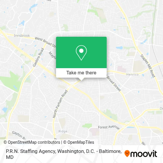 P.R.N. Staffing Agency map