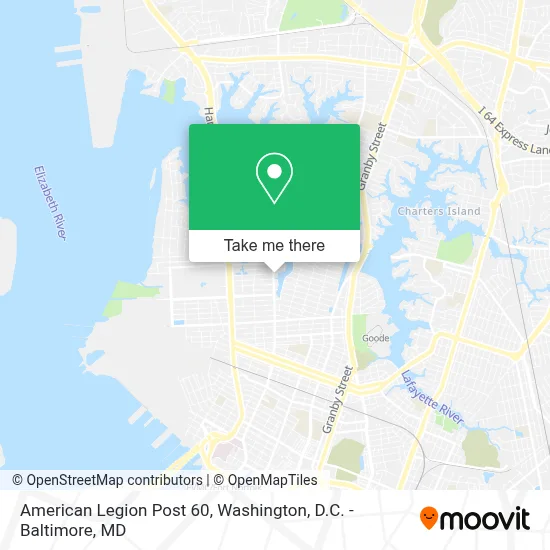 American Legion Post 60 map