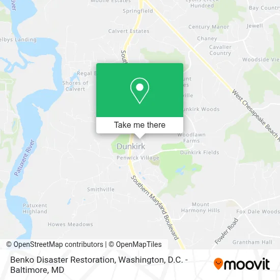 Benko Disaster Restoration map
