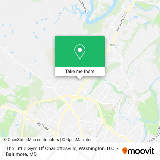 The Little Gym Of Charlottesville map