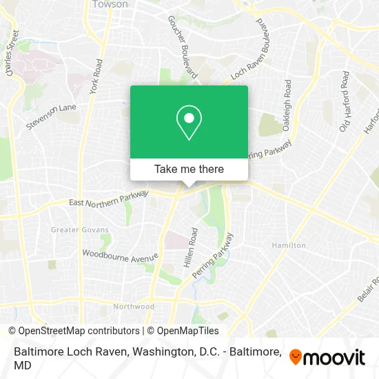 Baltimore Loch Raven map