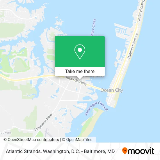 Atlantic Strands map